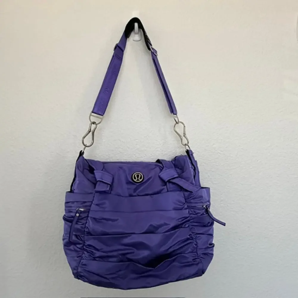 lululemon triumphant tote bag Lululemon Triumphant Tote Persian Purple Yoga Athletic Tennis Sporty Duffle  Bag